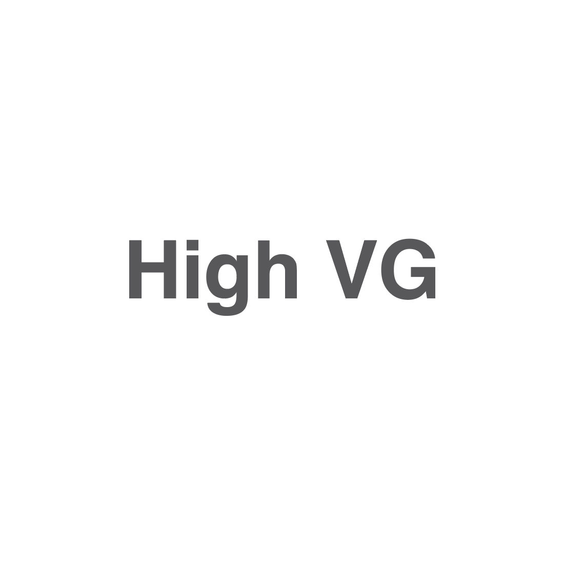 High VG